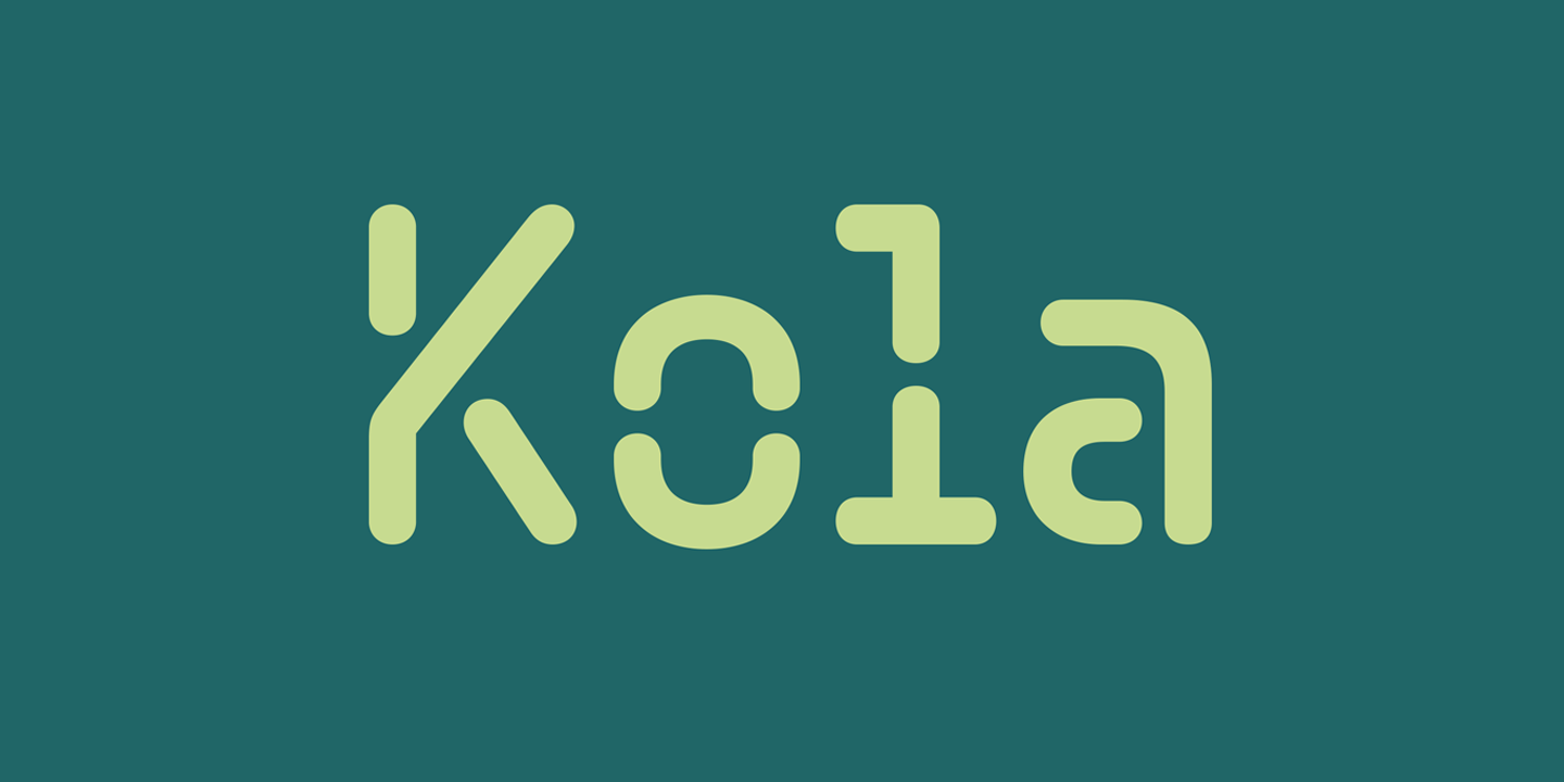 Пример шрифта Kola #1